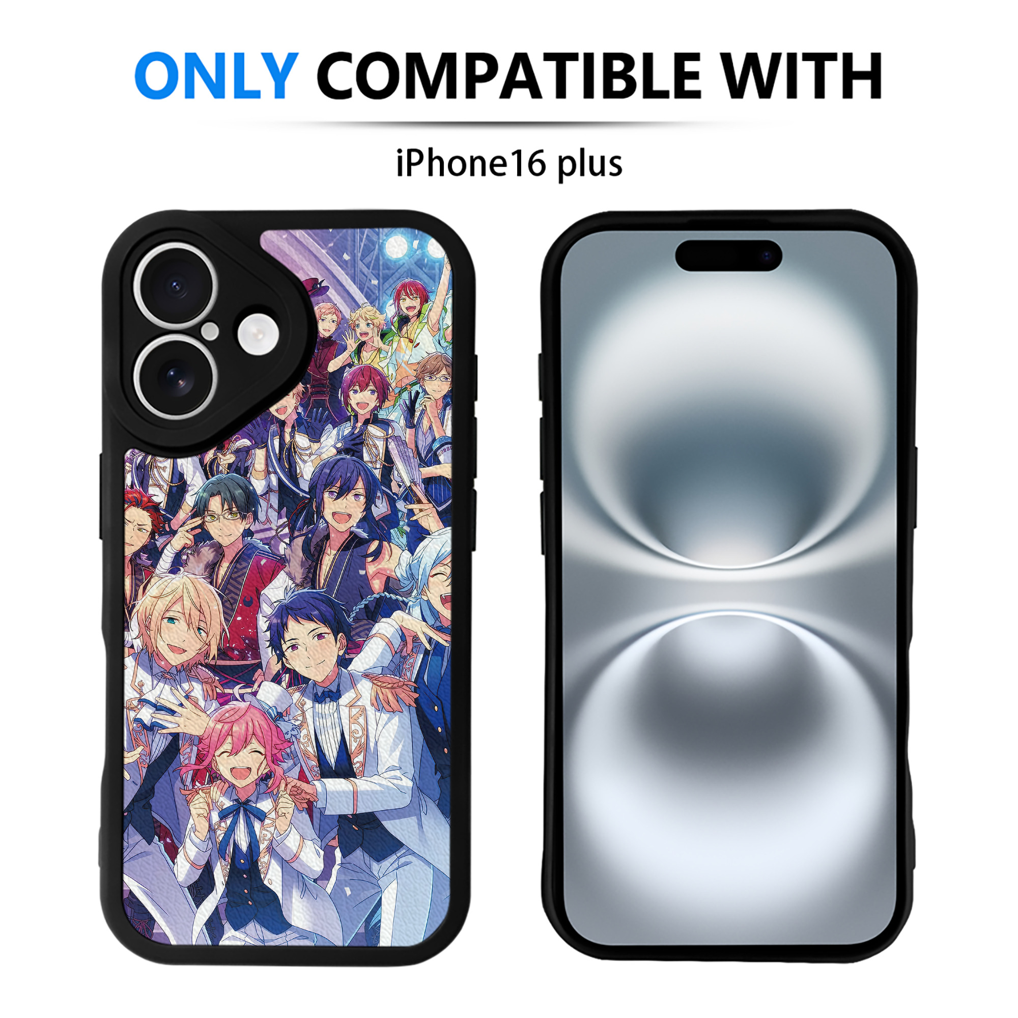 （画像用） あんさんぶるスターズ! Ensemble Stars 【iPhone 16シリーズ対応】シリコンスマホケース（レザー調） 材質：シリコン